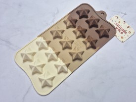 Molde silicona tricolor bombones 15 estrellas mundial